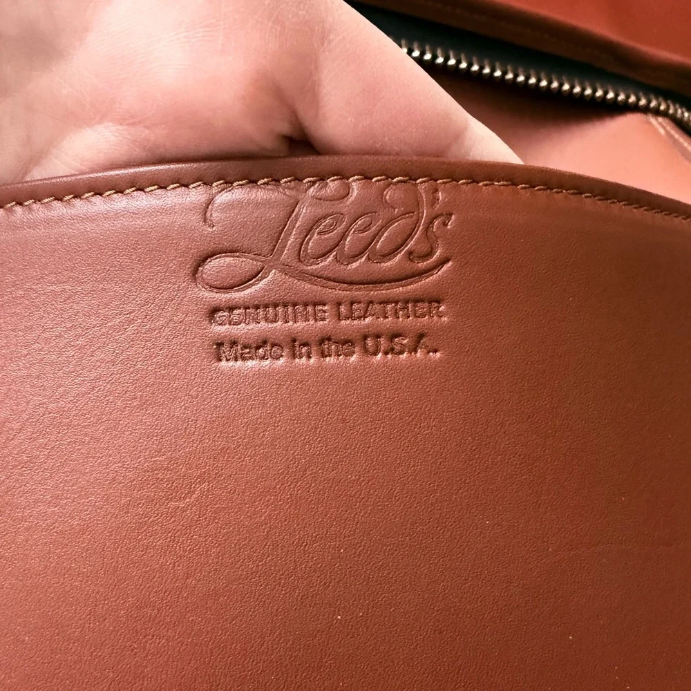 Vintage Brown Leather Laptop Sleeve - Picture 6 of 6